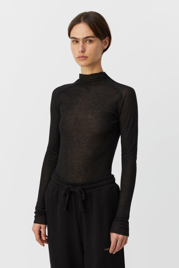 C & M | Griffin Long Sleeve Top | Black | The Colab | Shop Womens | New Zealand