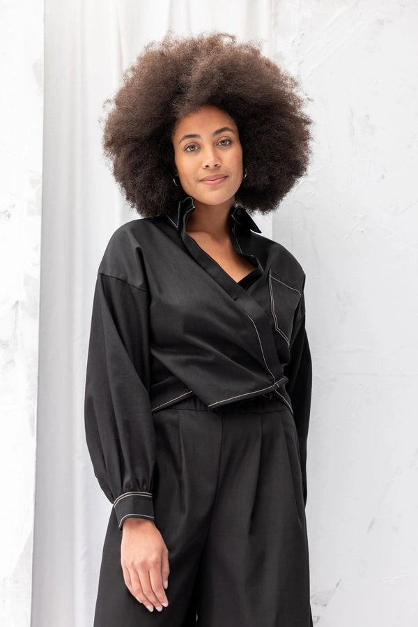 ReCreate Clothing | Boxy Shirt | Black | The Colab | Shop Womens | New Zealand