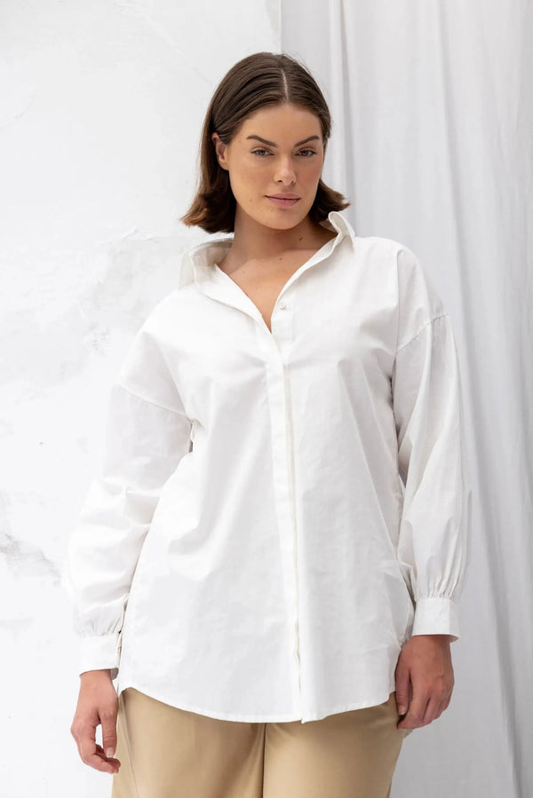 ReCreate Clothing | Found Shirt | Chalk | The Colab | Shop Womens | New Zealand