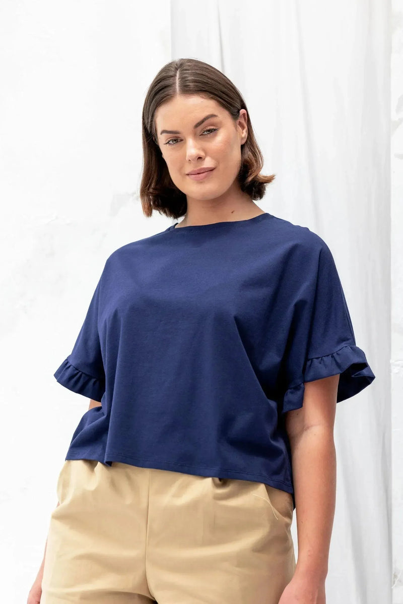 ReCreate Clothing | Ripple Tee | Ink | The Colab | Shop Womens | New Zealand