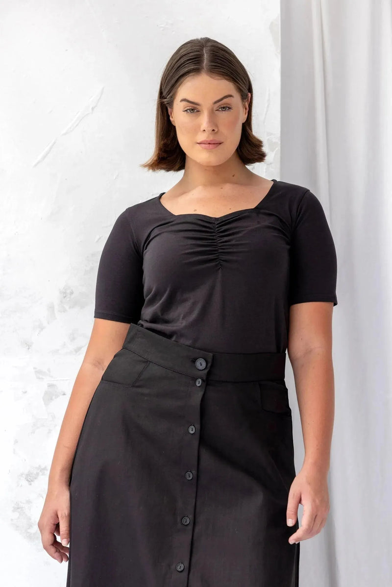 ReCreate Clothing | Friendship Top | Black | The Colab | Shop Womens | New Zealand