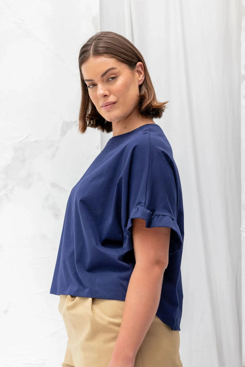 ReCreate Clothing | Ripple Tee | Ink | The Colab | Shop Womens | New Zealand