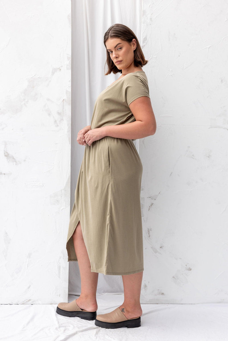 ReCreate Clothing | Converse Dress | Olive | The Colab | Shop Womens | New Zealand