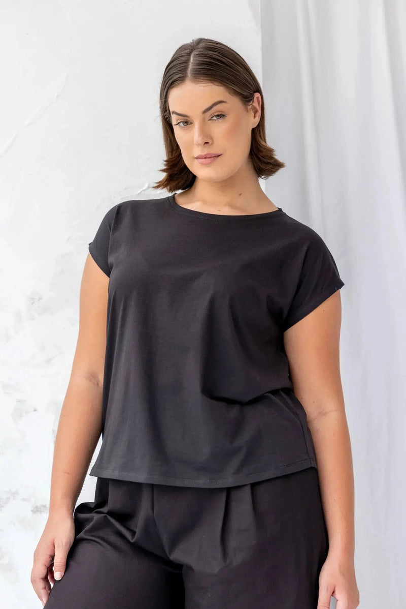 ReCreate Clothing | Tuesday Tee | Black | The Colab | Shop Womens | New Zealand