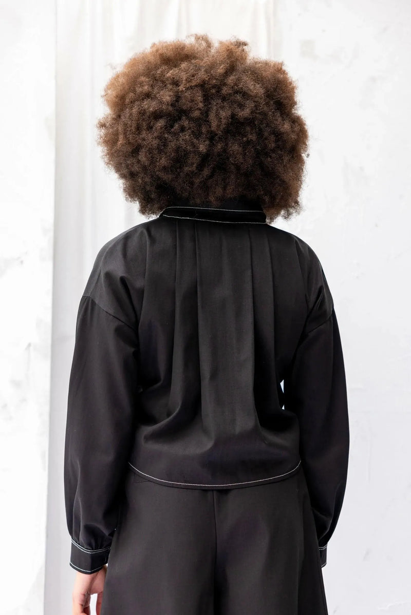 ReCreate Clothing | Boxy Shirt | Black | The Colab | Shop Womens | New Zealand
