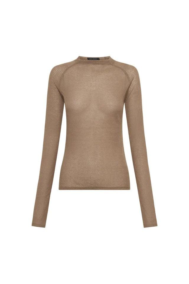 C & M | Griffin Long Sleeve Top | Taupe | The Colab | Shop Womens | New Zealand