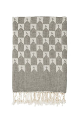 Karen Walker | Monogram Turkish Towel | Deep Olive | The Colab | Shop Womens | New Zealand