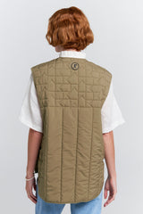 Quilted Voyager Vest | Herb Green