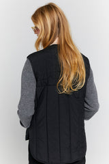 Quilted Voyager Vest | Black