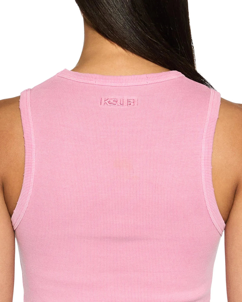 Ksubi | Syndicate Tank Top | Xtra Hyper Pink | The Colab | Shop Womens | New Zealand