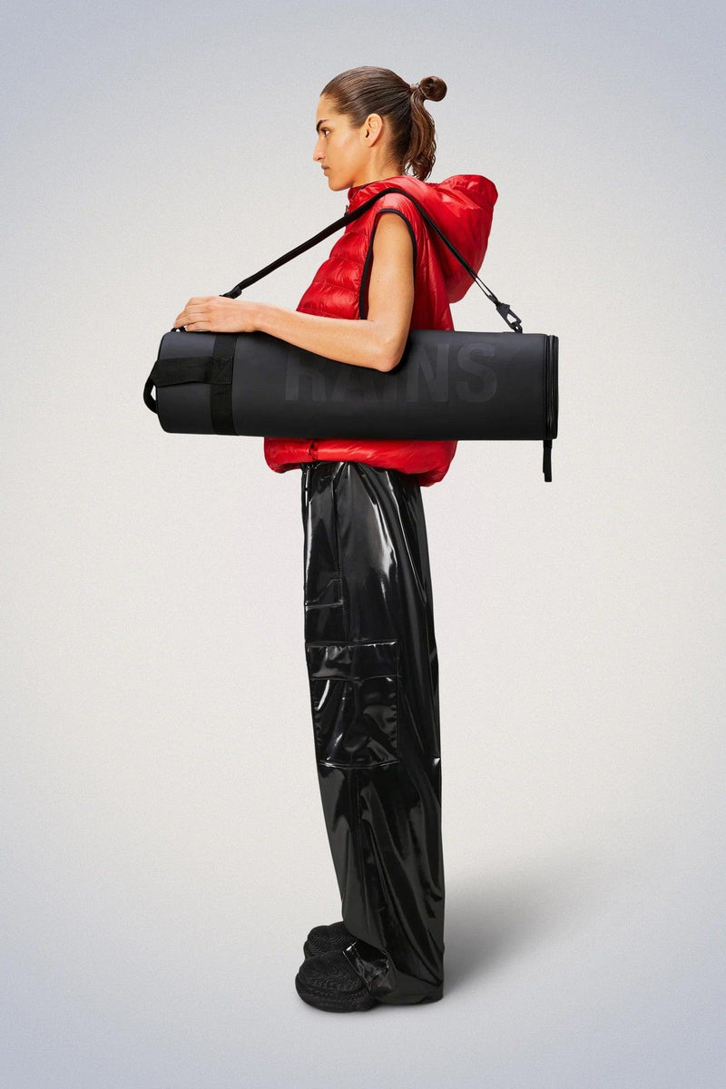 Rains | Texel Yoga Mat Bag | Black | The Colab | Shop Womens | New Zealand