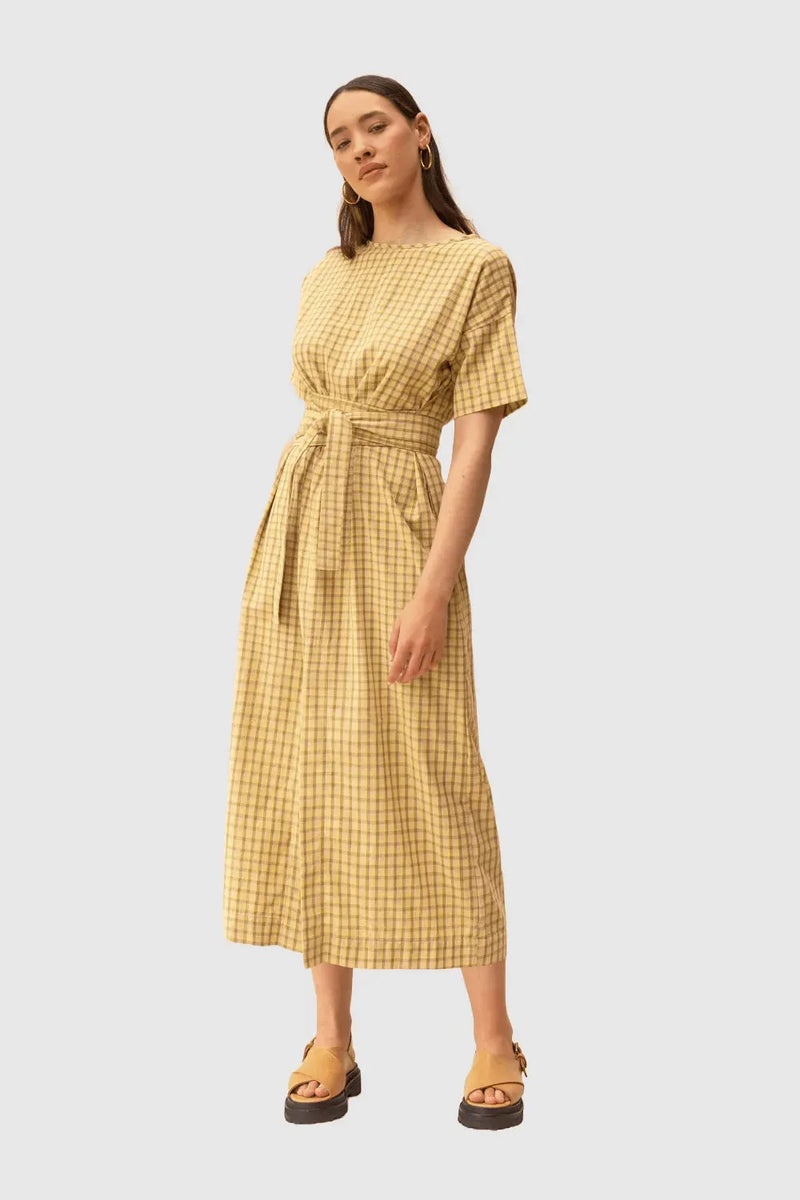 ReCreate Clothing | Array Dress | Daisy Check | The Colab | Shop Womens | New Zealand