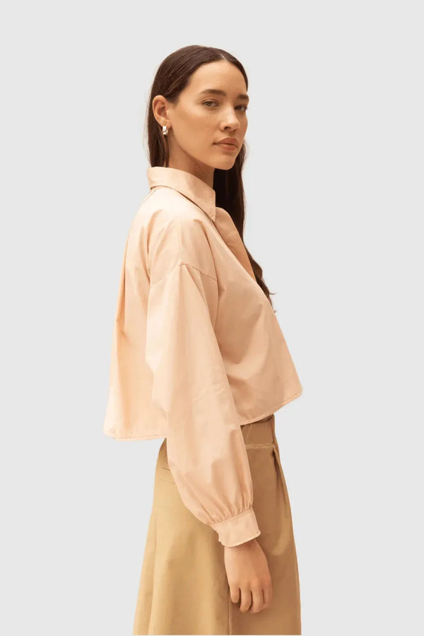 ReCreate Clothing | Boxy Shirt | Blush | The Colab | Shop Womens | New Zealand