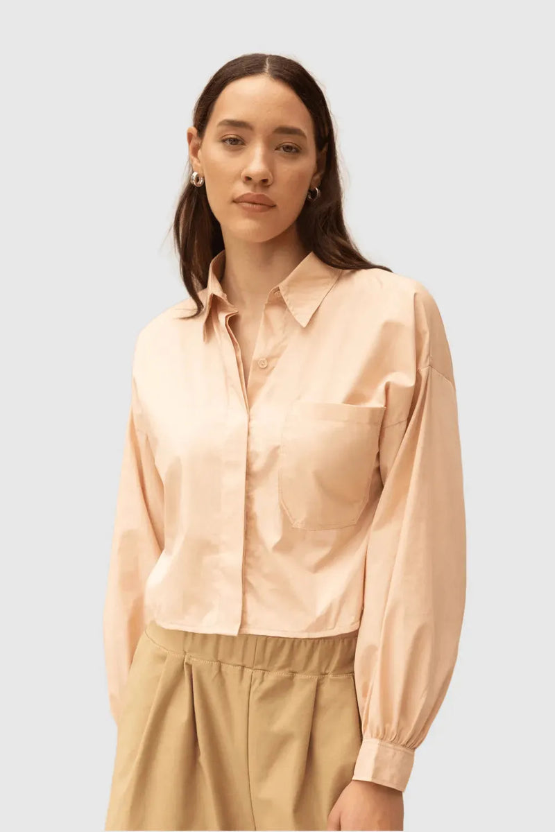 ReCreate Clothing | Boxy Shirt | Blush | The Colab | Shop Womens | New Zealand