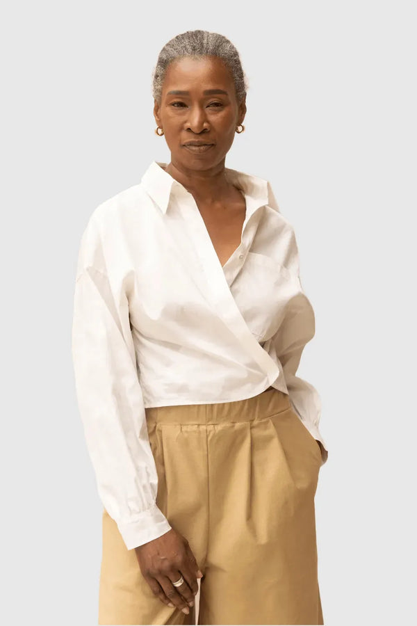 ReCreate Clothing | Boxy Shirt | Chalk | The Colab | Shop Womens | New Zealand