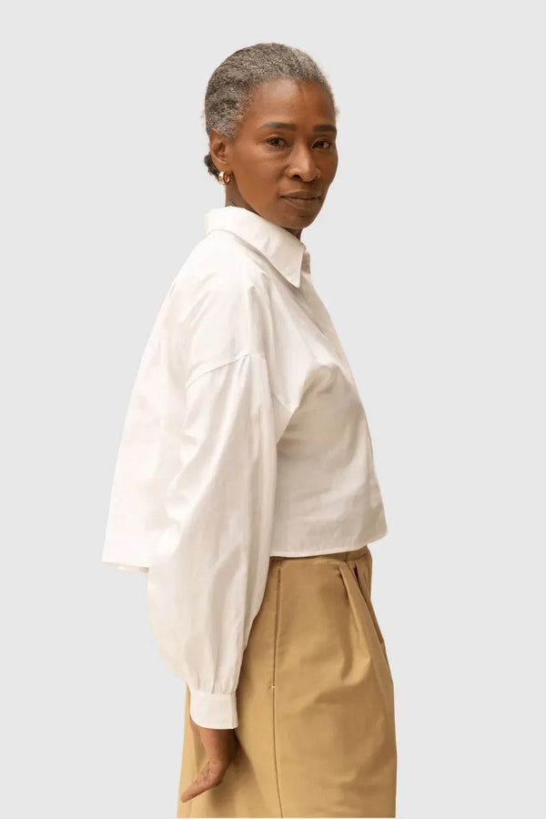 ReCreate Clothing | Boxy Shirt | Chalk | The Colab | Shop Womens | New Zealand