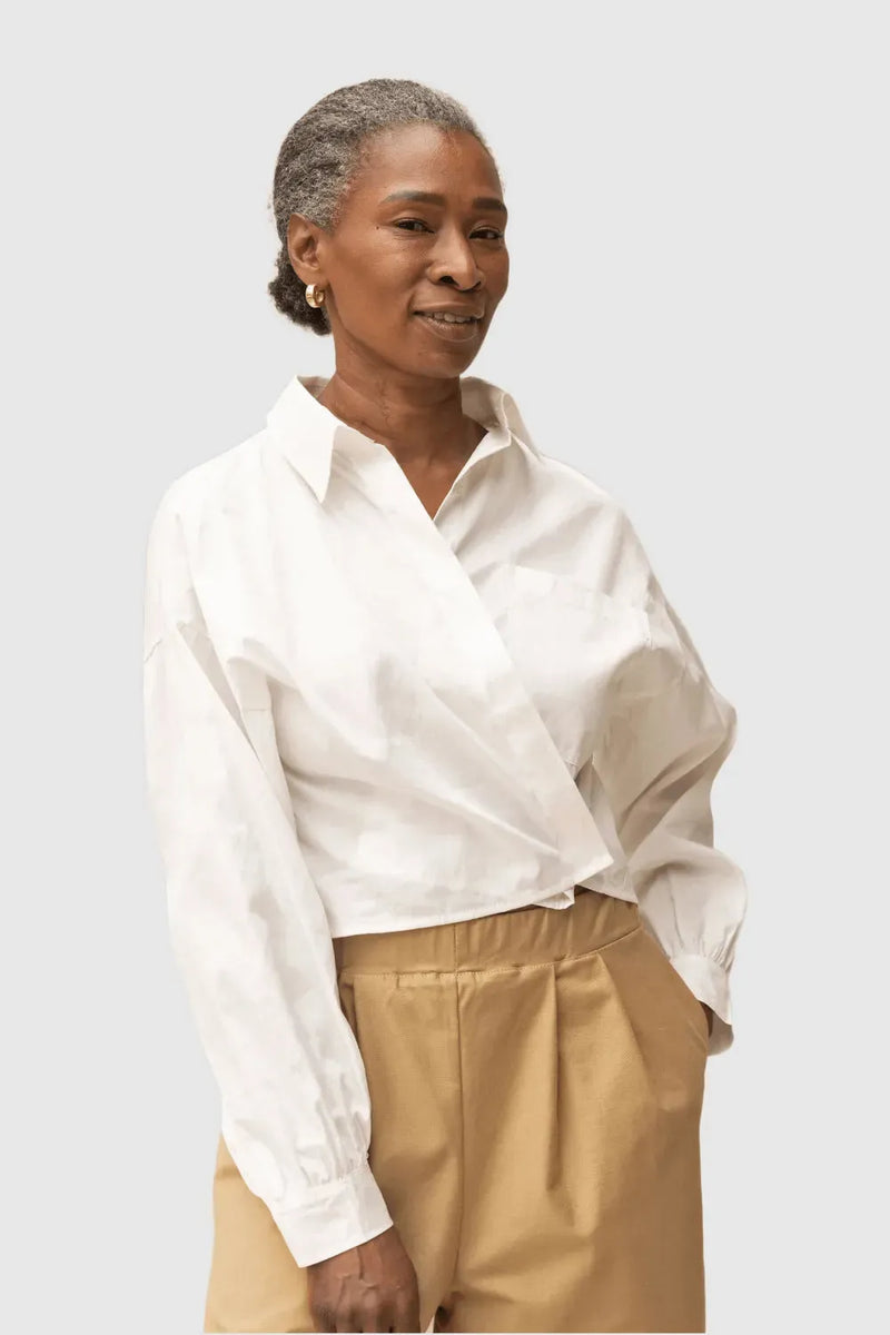 ReCreate Clothing | Boxy Shirt | Chalk | The Colab | Shop Womens | New Zealand