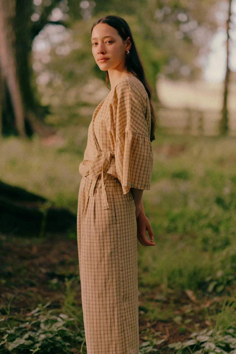 ReCreate Clothing | Charlie Top | Daisy Check | The Colab | Shop Womens | New Zealand