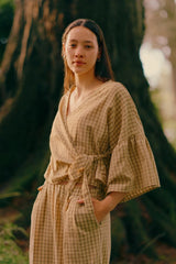 ReCreate Clothing | Charlie Top | Daisy Check | The Colab | Shop Womens | New Zealand