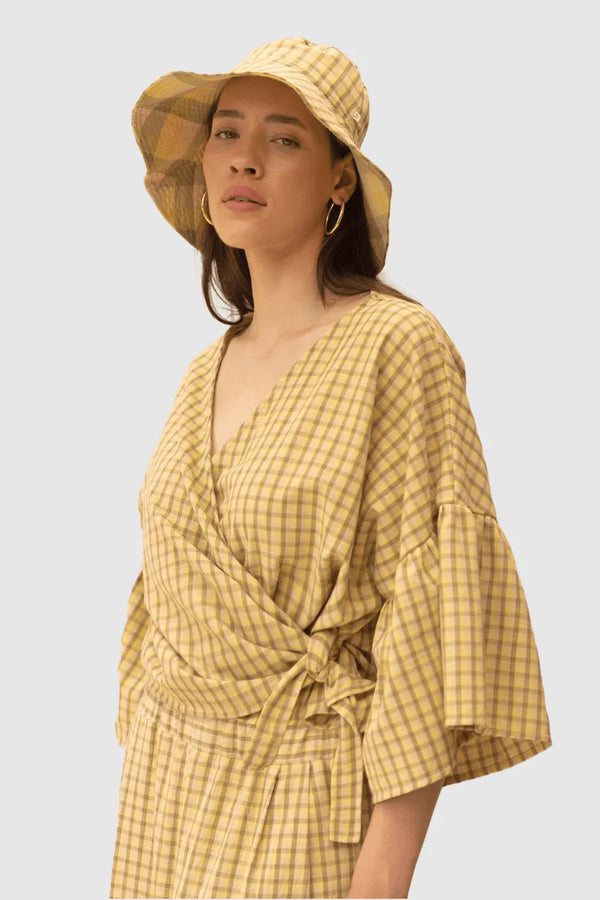 ReCreate Clothing | Charlie Top | Daisy Check | The Colab | Shop Womens | New Zealand