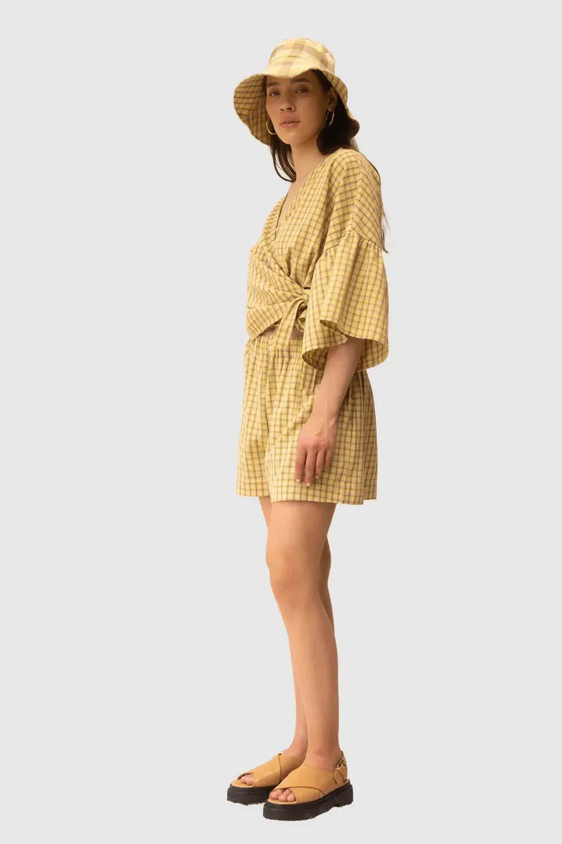 ReCreate Clothing | Charlie Top | Daisy Check | The Colab | Shop Womens | New Zealand