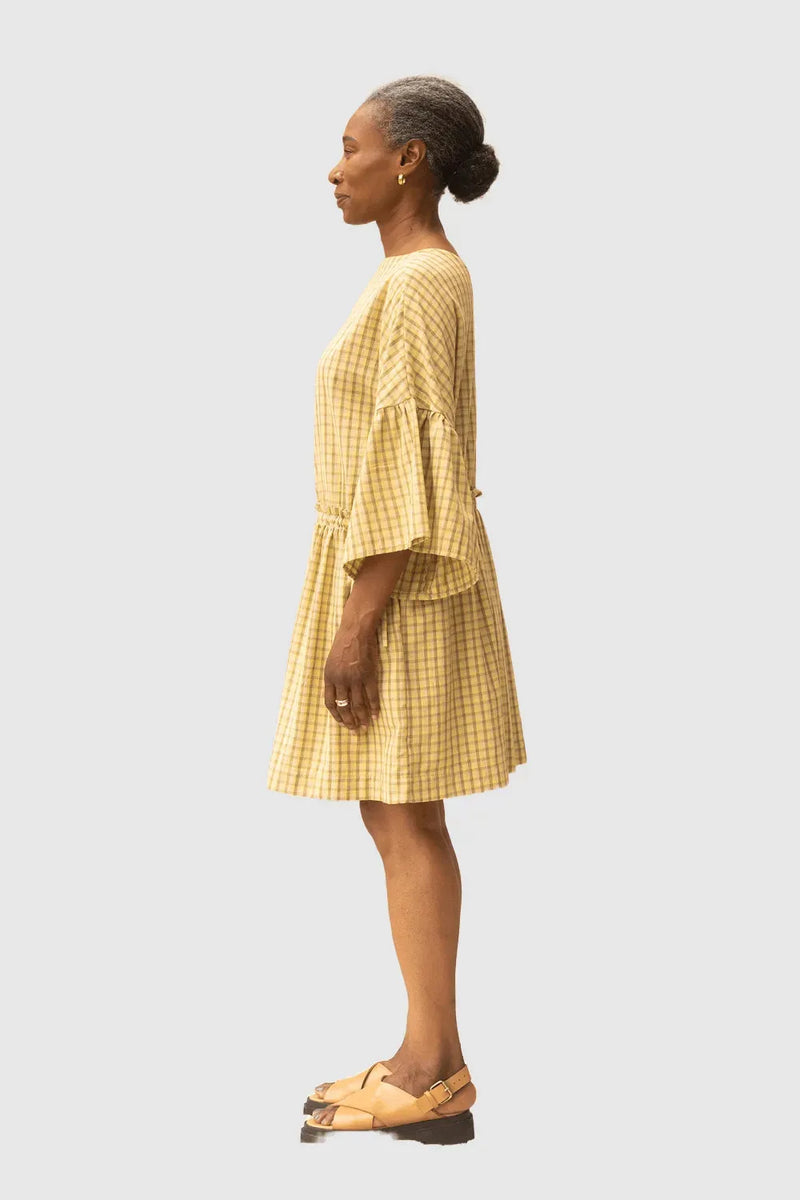 ReCreate Clothing | Field Dress | Daisy Check | The Colab | Shop Womens | New Zealand
