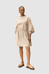 ReCreate Clothing | Field Dress | Pebble | The Colab | Shop Womens | New Zealand