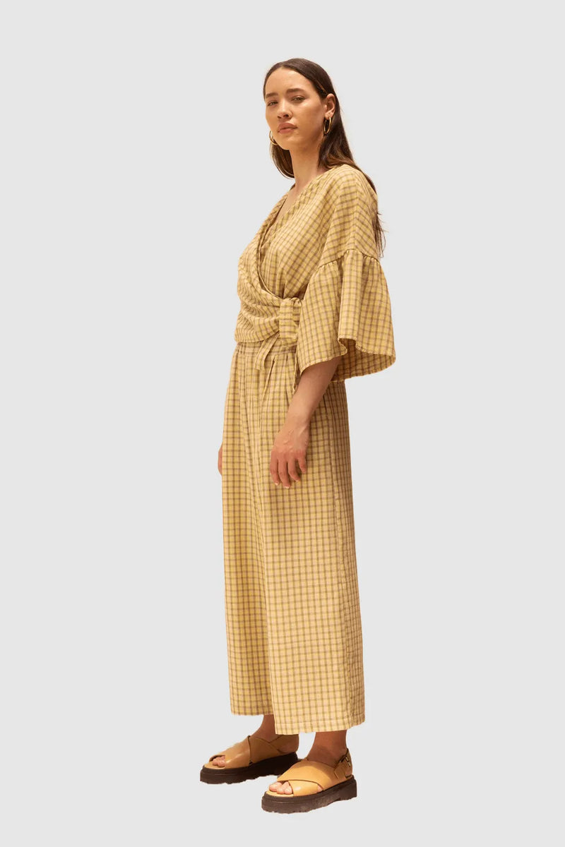 ReCreate Clothing | Harry Pant | Daisy Check | The Colab | Shop Womens | New Zealand