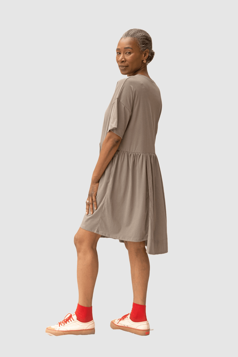 ReCreate Clothing | Hobby Dress | Grey Sage | The Colab | Shop Womens | New Zealand