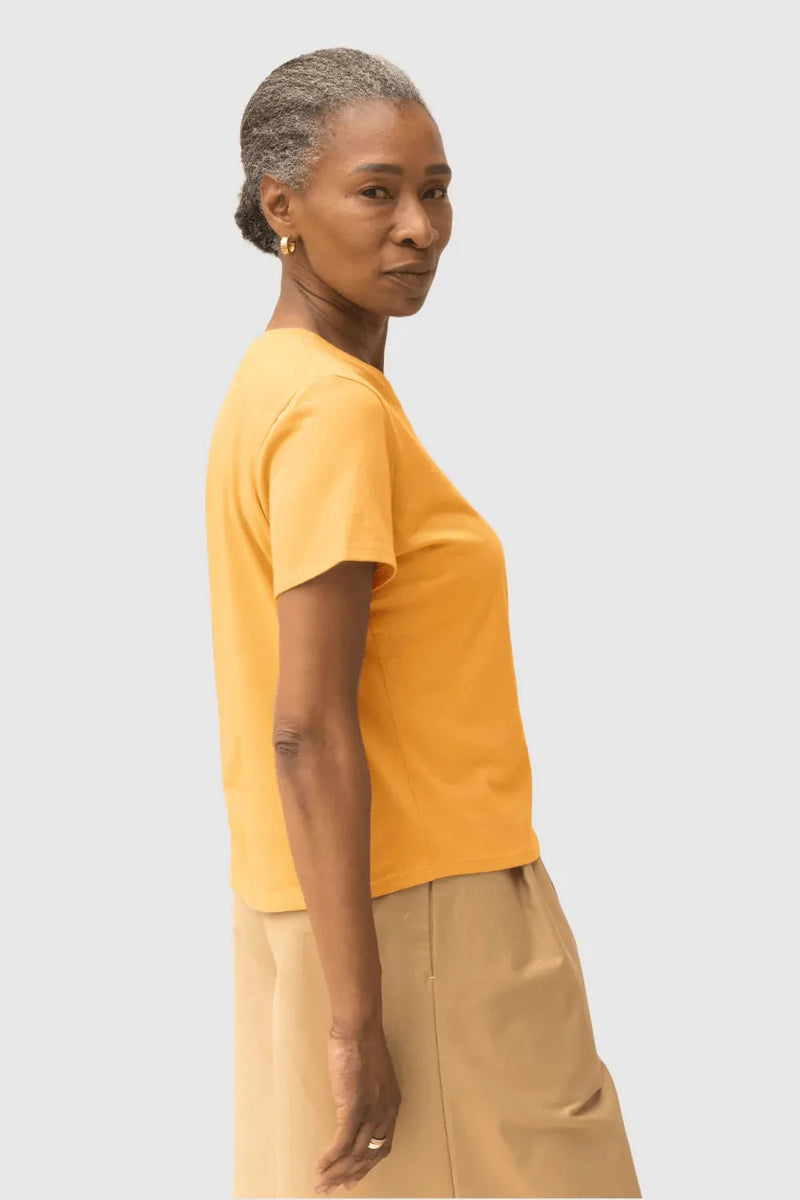 ReCreate Clothing | Key Tee | Cantaloupe | The Colab | Shop Womens | New Zealand