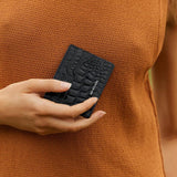 Status Anxiety | Together For Now Wallet | Black Croc | The Colab | Shop Womens | New Zealand