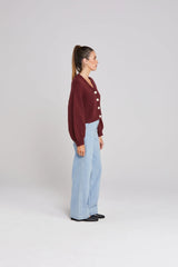Huddle Cardigan | Winter Rouge