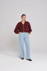 Huddle Cardigan | Winter Rouge