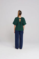 Lucie Top | Petal Plaid