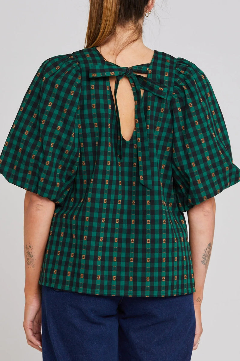 Lucie Top | Petal Plaid