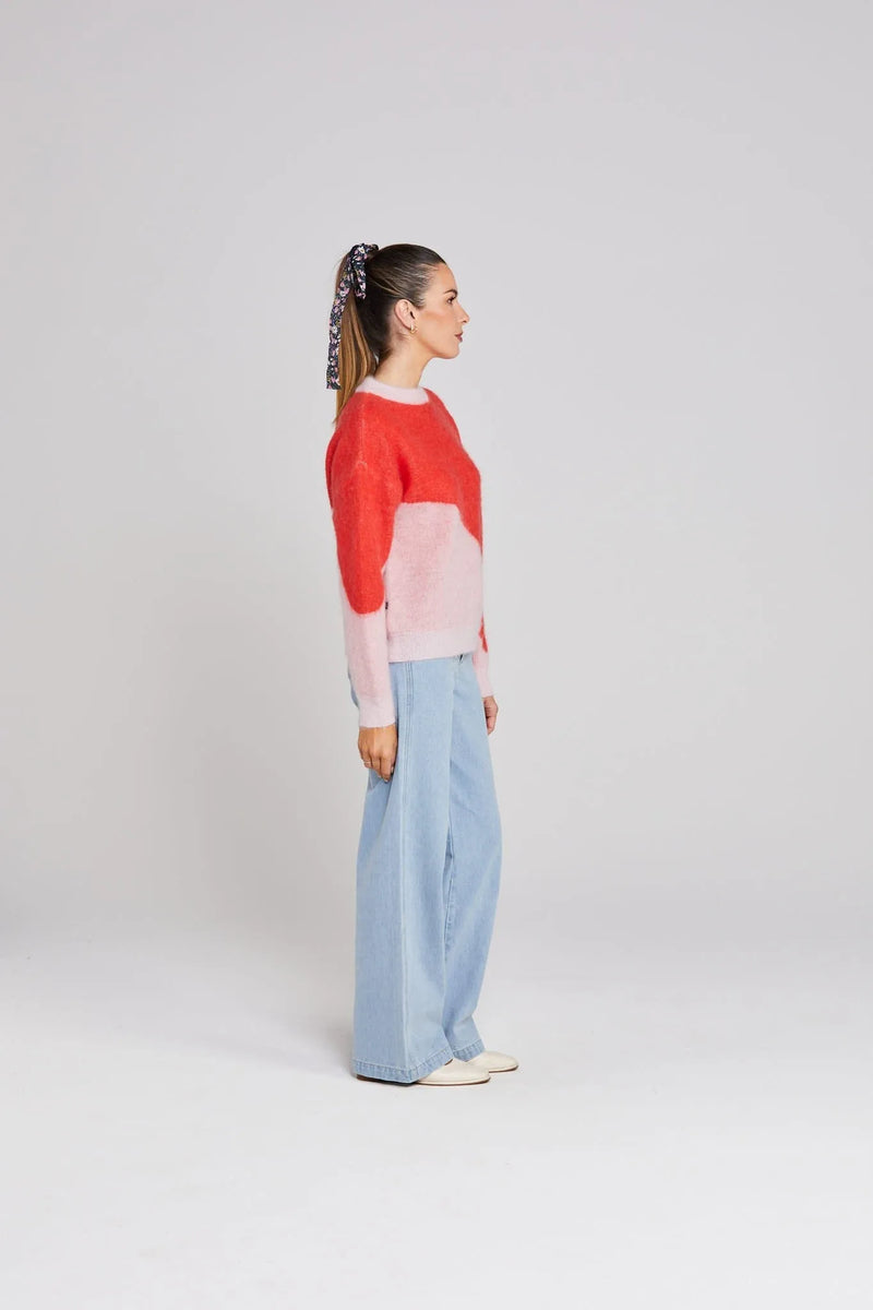 Split Jumper | Pinky Tomato