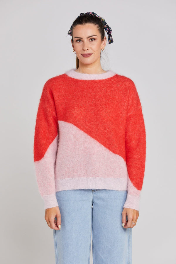 Split Jumper | Pinky Tomato