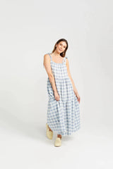 Tie Up Ziggy Dress | Marine Check