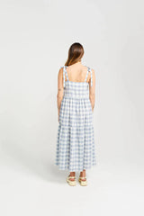 Tie Up Ziggy Dress | Marine Check