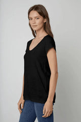 Velvet by Graham & Spencer | Kira Top | Black | The Colab | Shop Womens | New Zealand