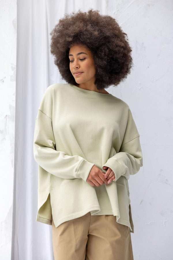 ReCreate Clothing | Roam Sweatshirt | Green Tea | The Colab | Shop Womens | New Zealand