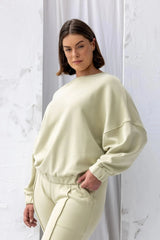ReCreate Clothing | Signal Sweatshirt | Green Tea | The Colab | Shop Womens | New Zealand