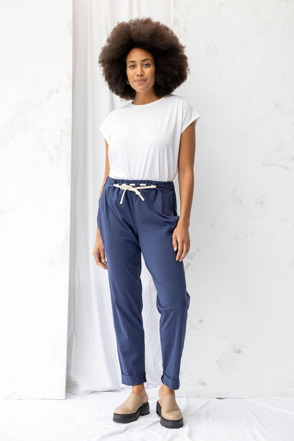 ReCreate Clothing | Cabin Pant | Soft Navy | The Colab | Shop Womens | New Zealand