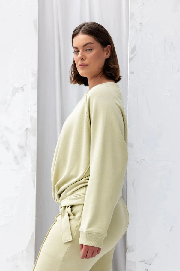 ReCreate Clothing | Forest Sweatshirt | Green Tea | The Colab | Shop Womens | New Zealand