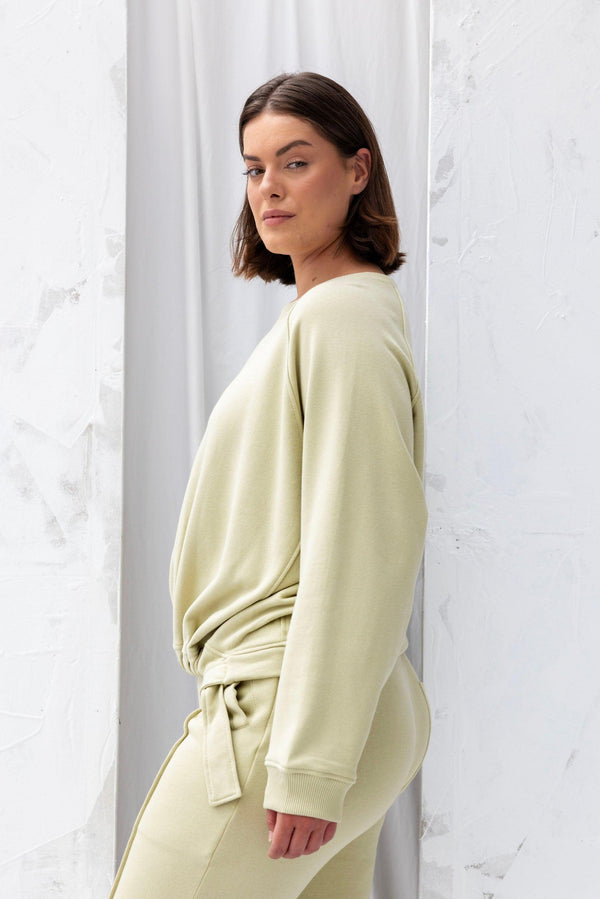 ReCreate Clothing | Forest Sweatshirt | Green Tea | The Colab | Shop Womens | New Zealand