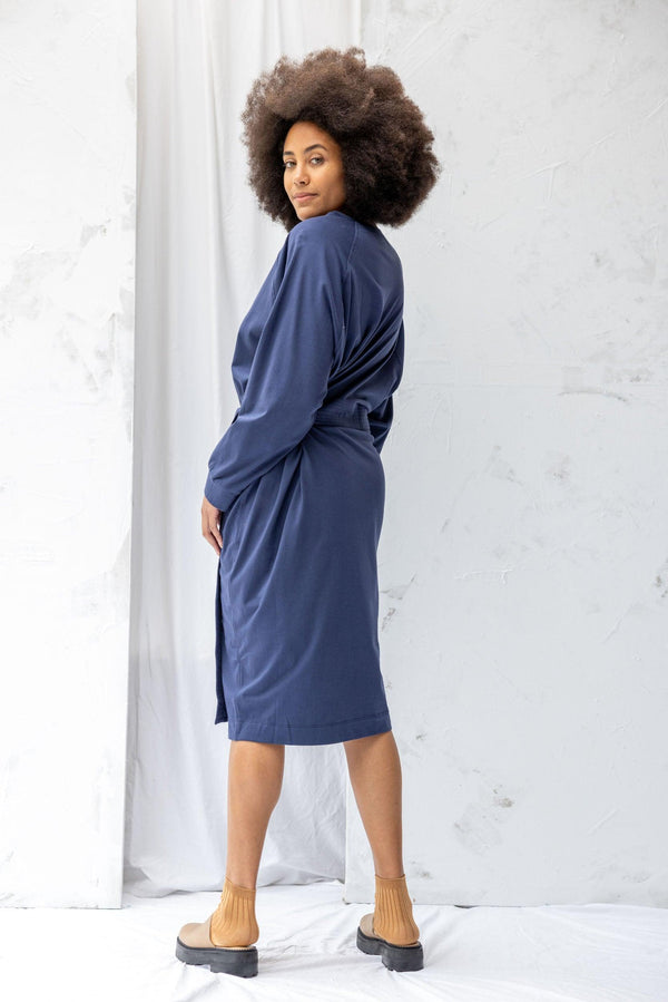 ReCreate Clothing | Unbound Dress | Soft Navy | The Colab | Shop Womens | New Zealand