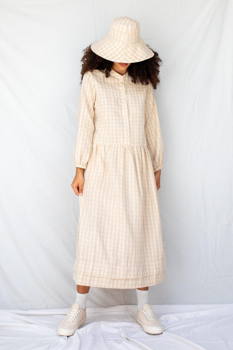 ReCreate Clothing | Otis Dress | Natural Gingham | The Colab | Shop Womens | New Zealand