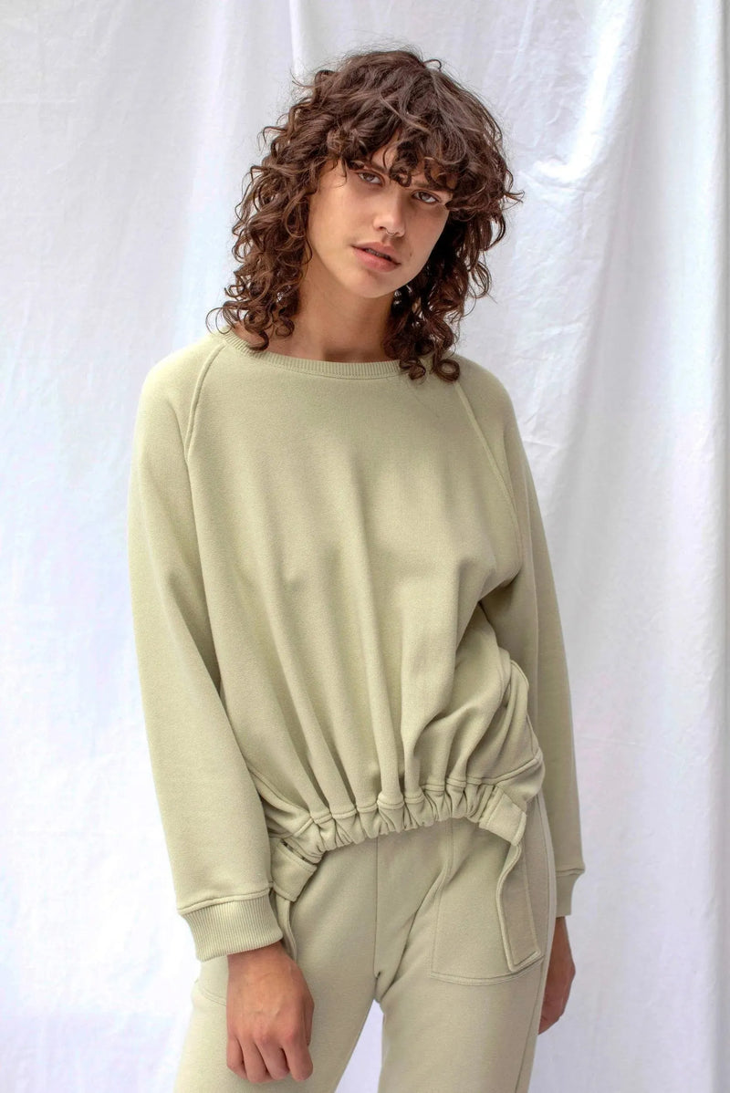 ReCreate Clothing | Forest Sweatshirt | Green Tea | The Colab | Shop Womens | New Zealand