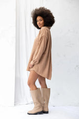 ReCreate Clothing | Found Shirt Dress | Earth | The Colab | Shop Womens | New Zealand