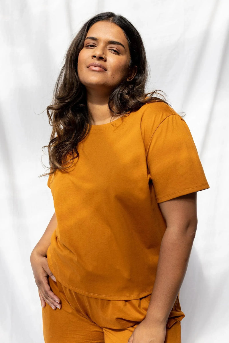 ReCreate Clothing | Key Tee | Rust | The Colab | Shop Womens | New Zealand